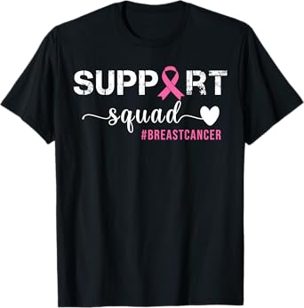 Breast Cancer Womens Support Squad Breast Cancer Awareness T-Shirt