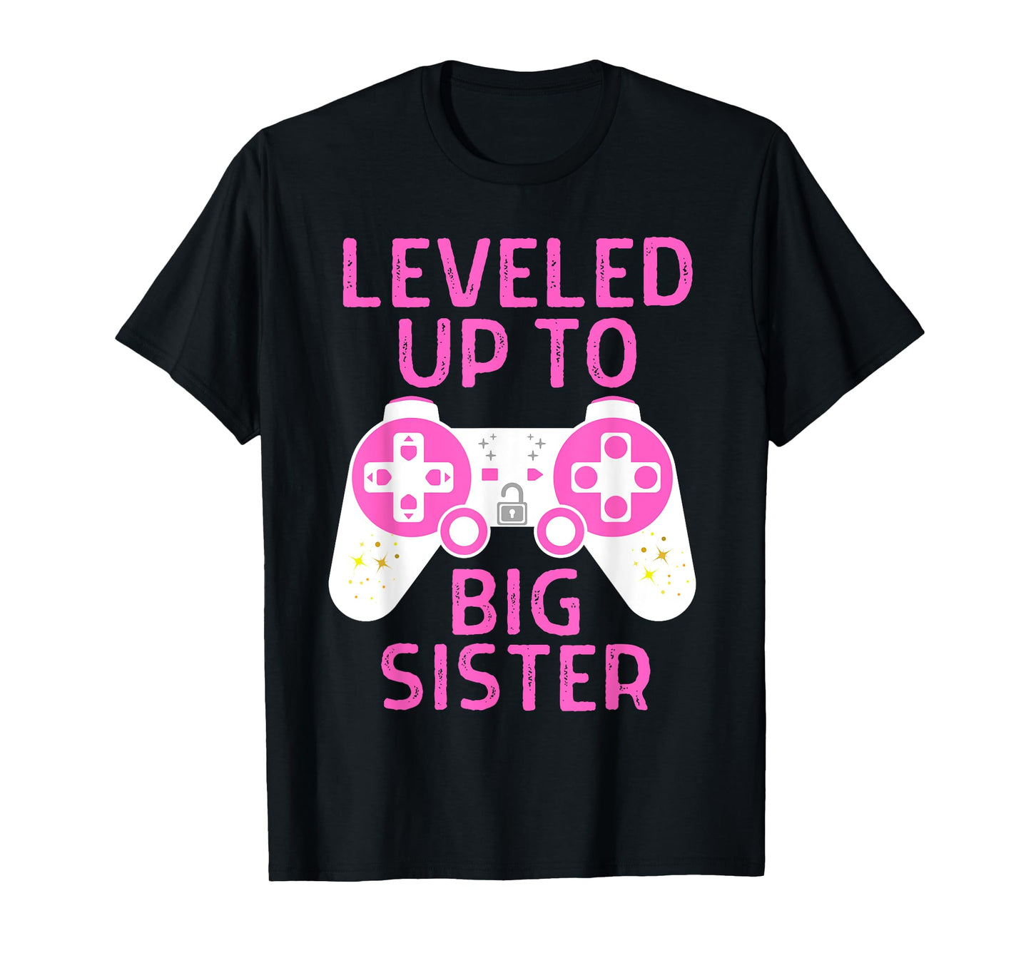 Funny Gaming Leveled Up To Big Sister Pregnancy Announcement T-Shirt