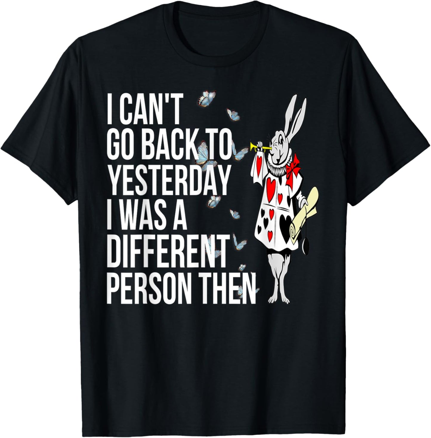 WHITE RABBIT Alice in Wonderland-Men Women Kids T Shirt T-Shirt