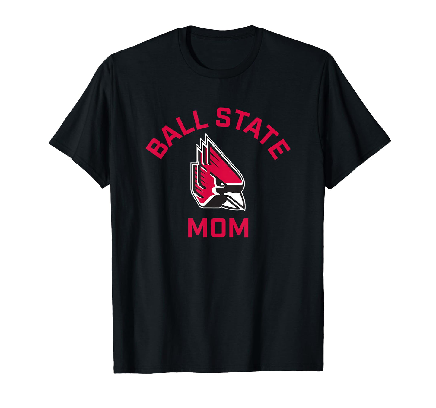 Ball State University Cardinals Arched Mom T-Shirt