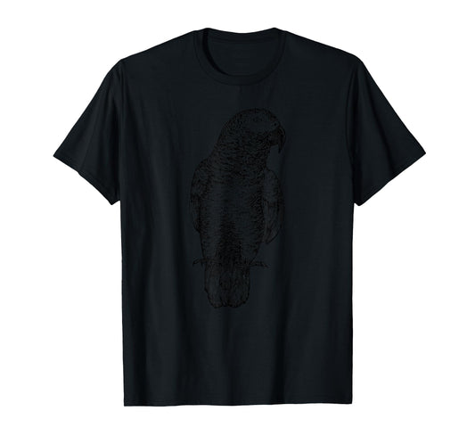 African Grey Parrot Bird T-Shirt
