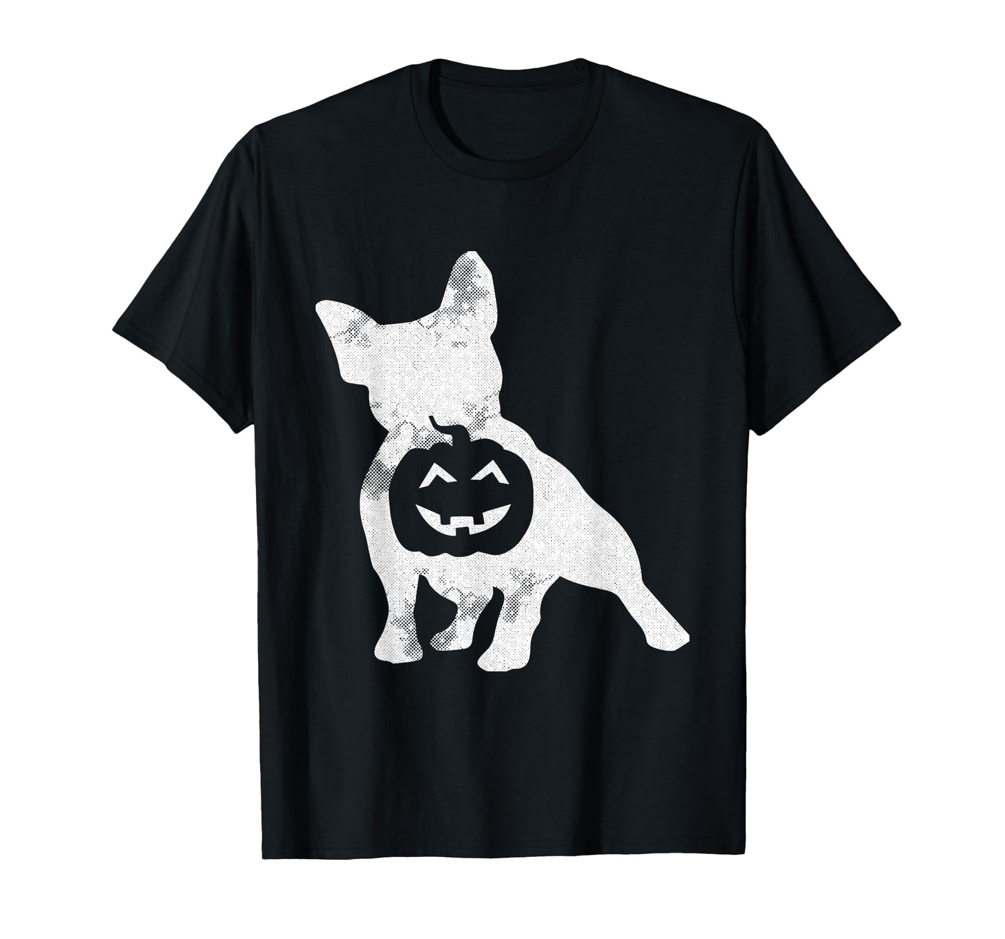 French Bulldog Lazy Halloween Costume Cute Frenchie Pumpkin T-Shirt