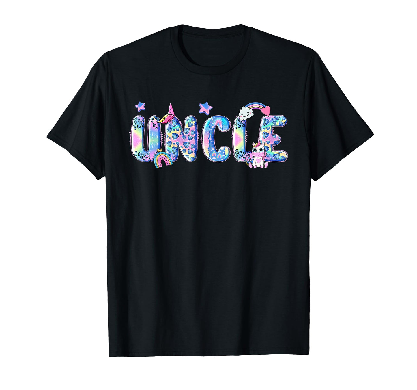 Uncle Birthday Squad Matching Unicorn Family Party T-Shirt