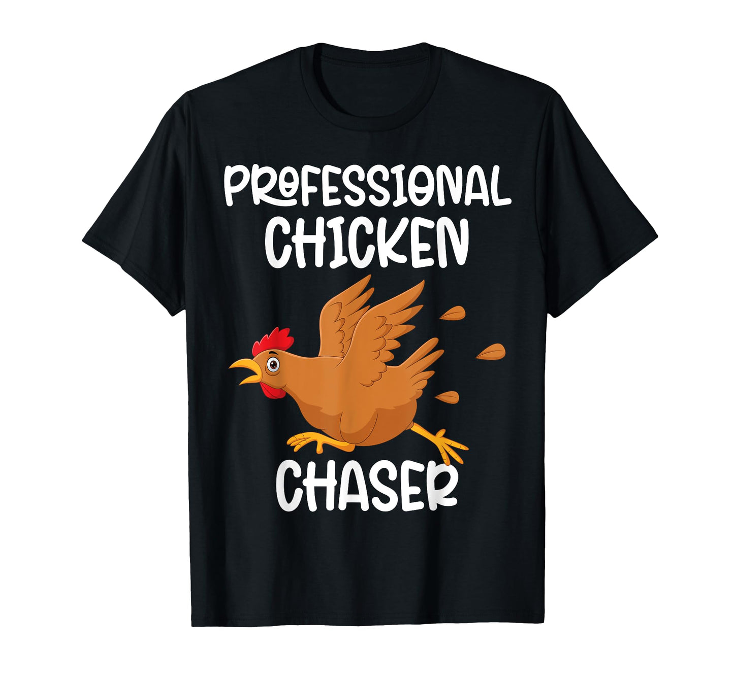Professional Chicken Chaser Funny Farm Farmer Kids Running T-Shirt