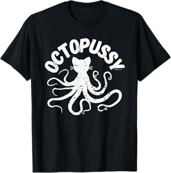 Octopussy - Weird Cat And Octopus Hybrid Funny Animal Pun T-Shirt for Men Women