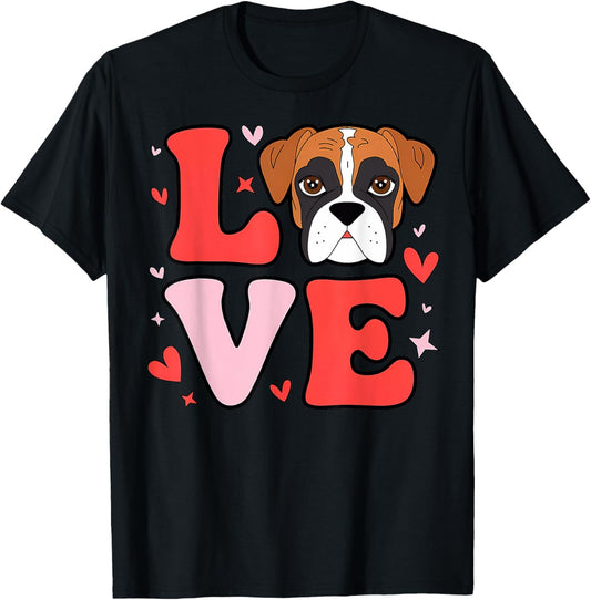 Cute Boxer Dog Lover Boxer Puppy Mom Owner for Women Girls T-Shirt