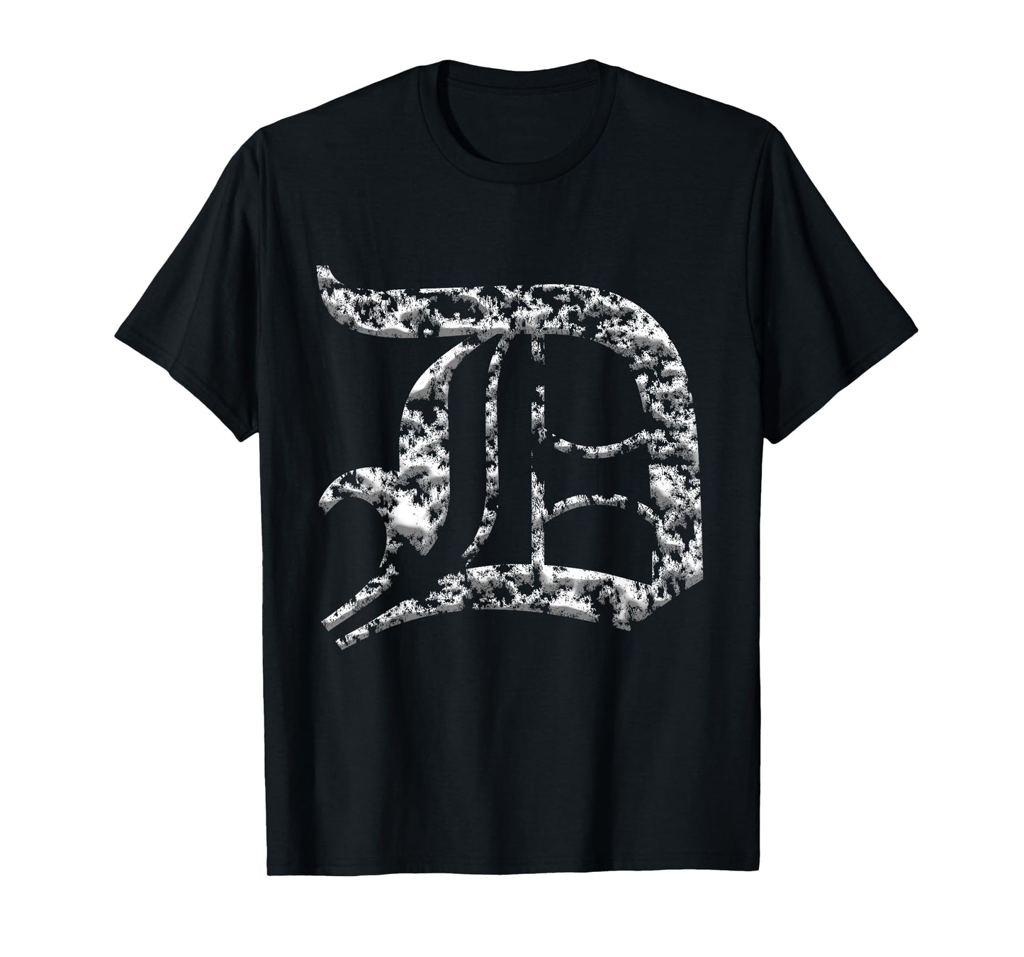 Distressed 3D Old English D for Detroit T-Shirt T-Shirt