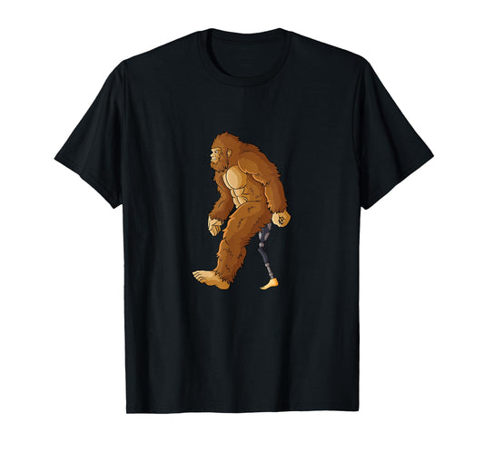 Bigfoot amputated leg amputee prosthetic leg amputation T-Shirt