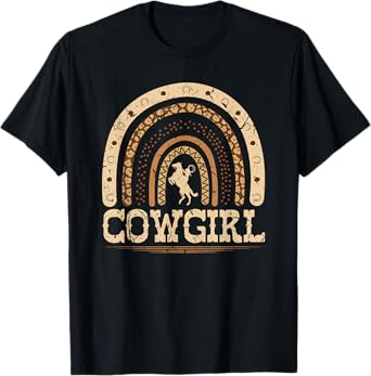 African American Cowgirl, Melanin Country Rainbow T-Shirt