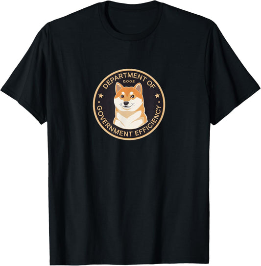 Dog Lover SHIBA Inu Puppy Mom & Dog Dad Kids Teens DOGE Department Of Government Efficiency Shiba Inu Dog Coin T-Shirt