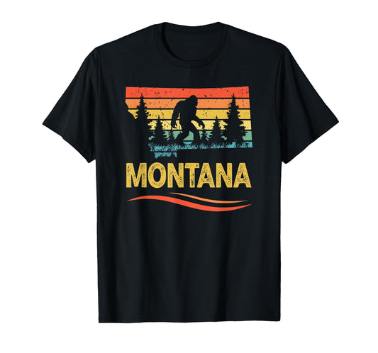 Montana and a Bigfoot Or Sasquatch T-Shirt
