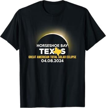 Horseshoe Bay, TX Texas Total Solar Eclipse 2024 T-Shirt