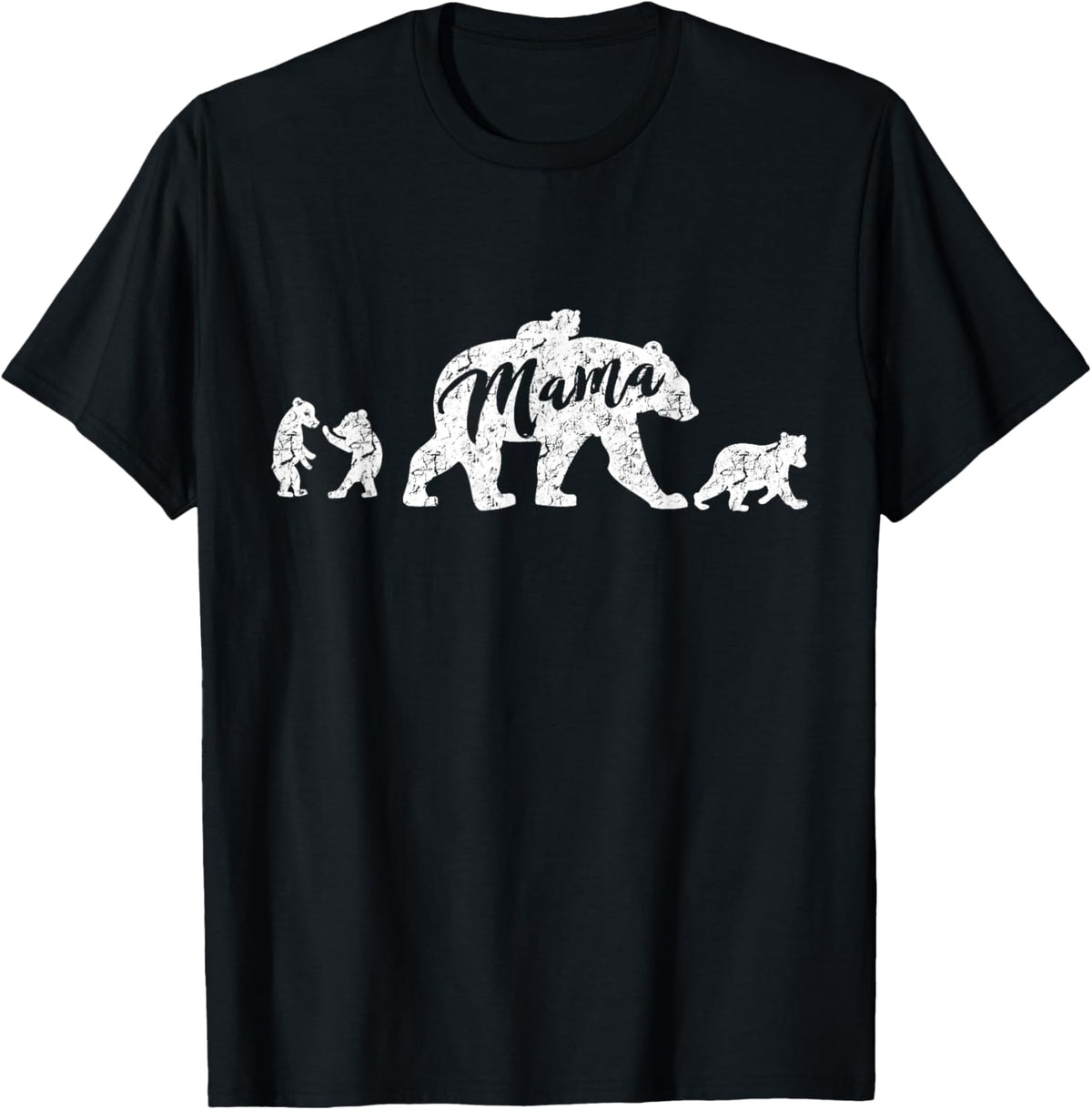 Mama Bear T Shirt with Four Cubs T-Shirt