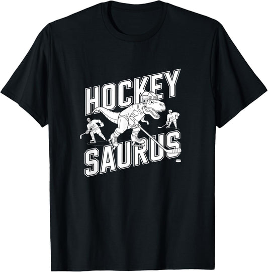 Hockeysaurus FunnyDinosaur Hockey Kids Hockey Boy T-Shirt