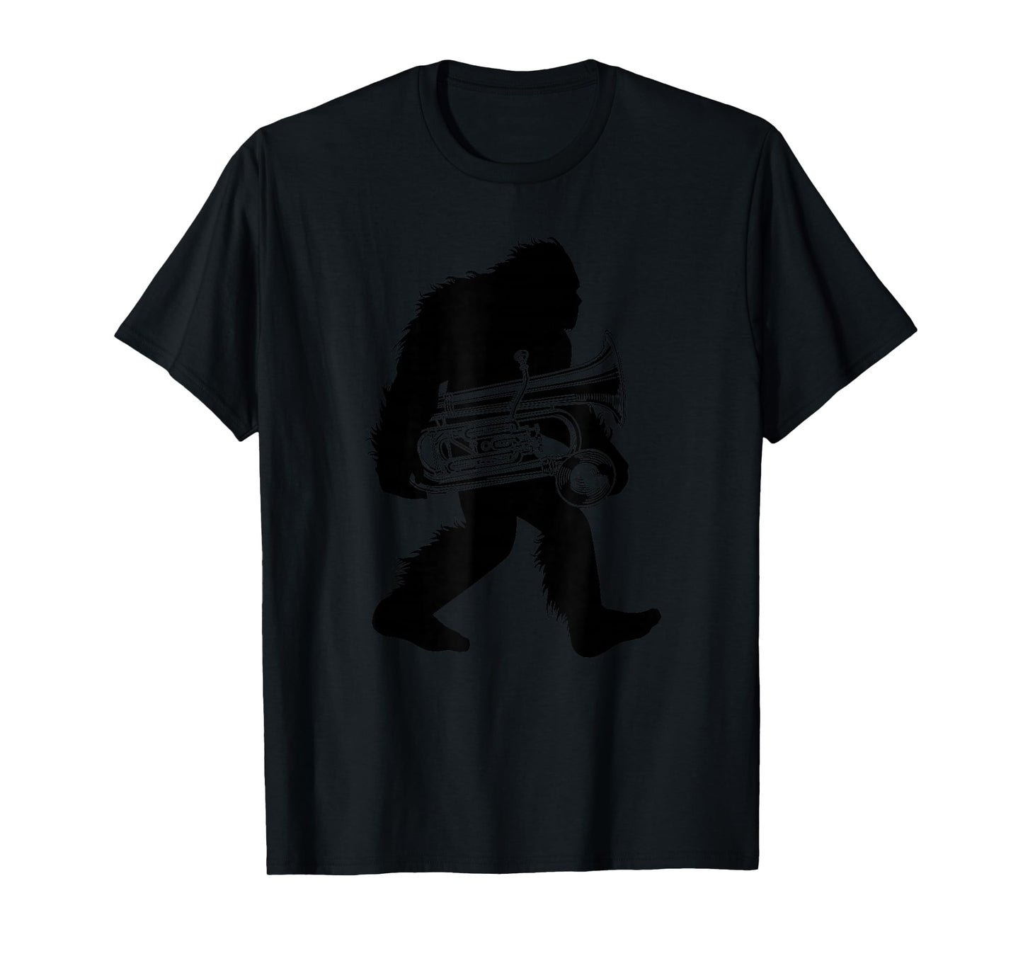 Bigfoot Euphonium T-Shirt, Instrument Sasquatch Tee Apparel T-Shirt