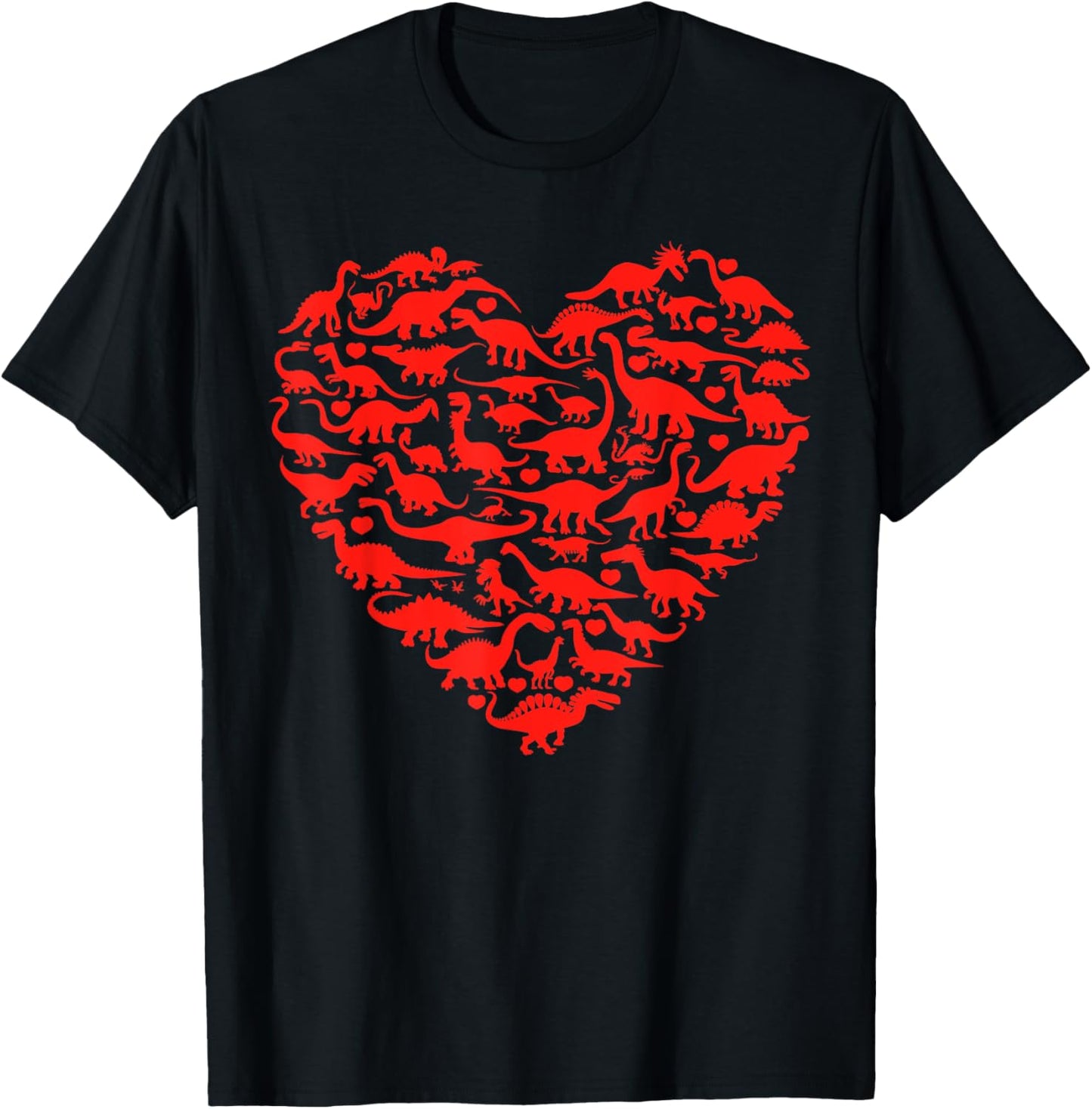 Dinosaur Love Heart T Rex Cute Valentines Day Boys Toddlers T-Shirt
