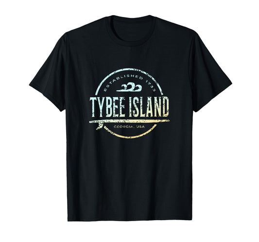 Tybee Island - Retro Tybee Island Georgia Vintage Surf T-Shirt