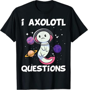 i axolotl questions shirt kids axolotl onesie costume funny T-Shirt