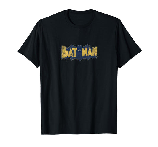 Batman Vintage Logo Splatter T Shirt T-Shirt