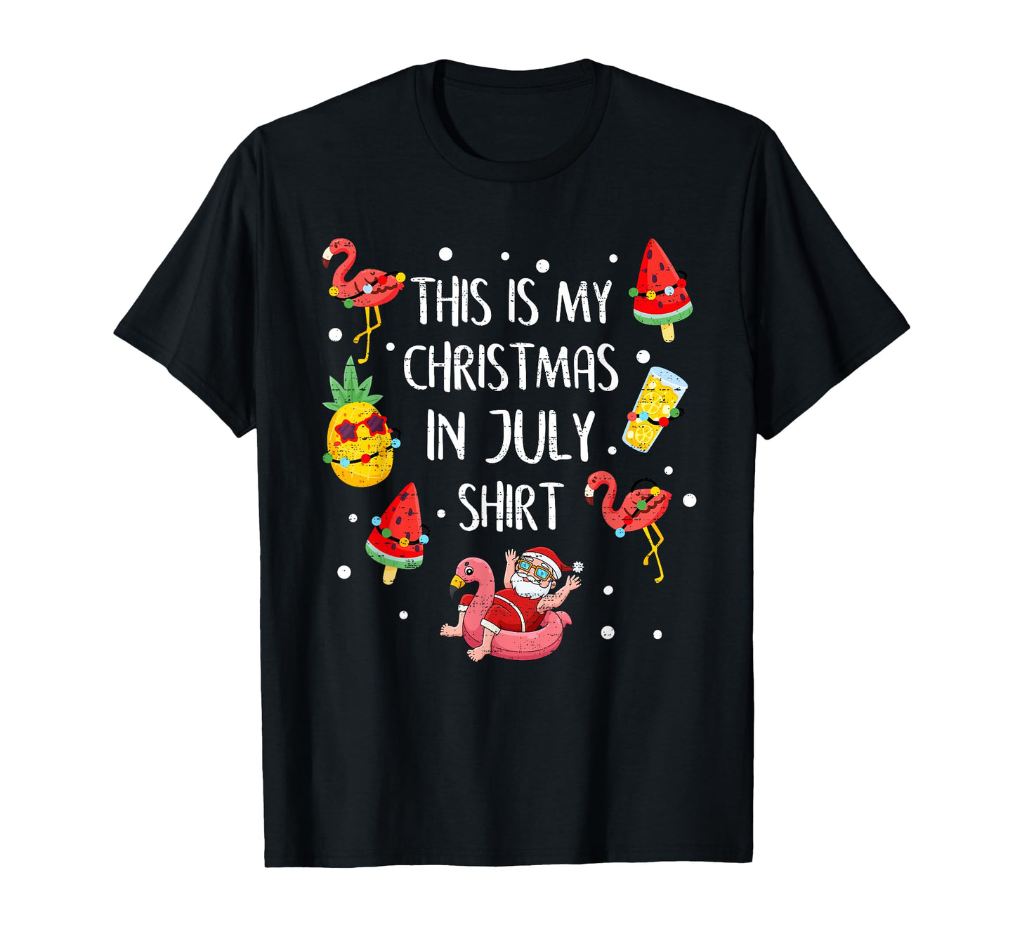 This Is My Christmas In July Shirt Xmas Summer Vacation T-Shirt