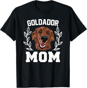 Goldador Mom T Shirt Funny Cross Breed Dog Owner Gift