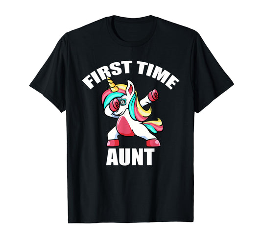 Unicorn First Time Aunt 2022 Shirt, Promoted To Aunt 2022 T-Shirt