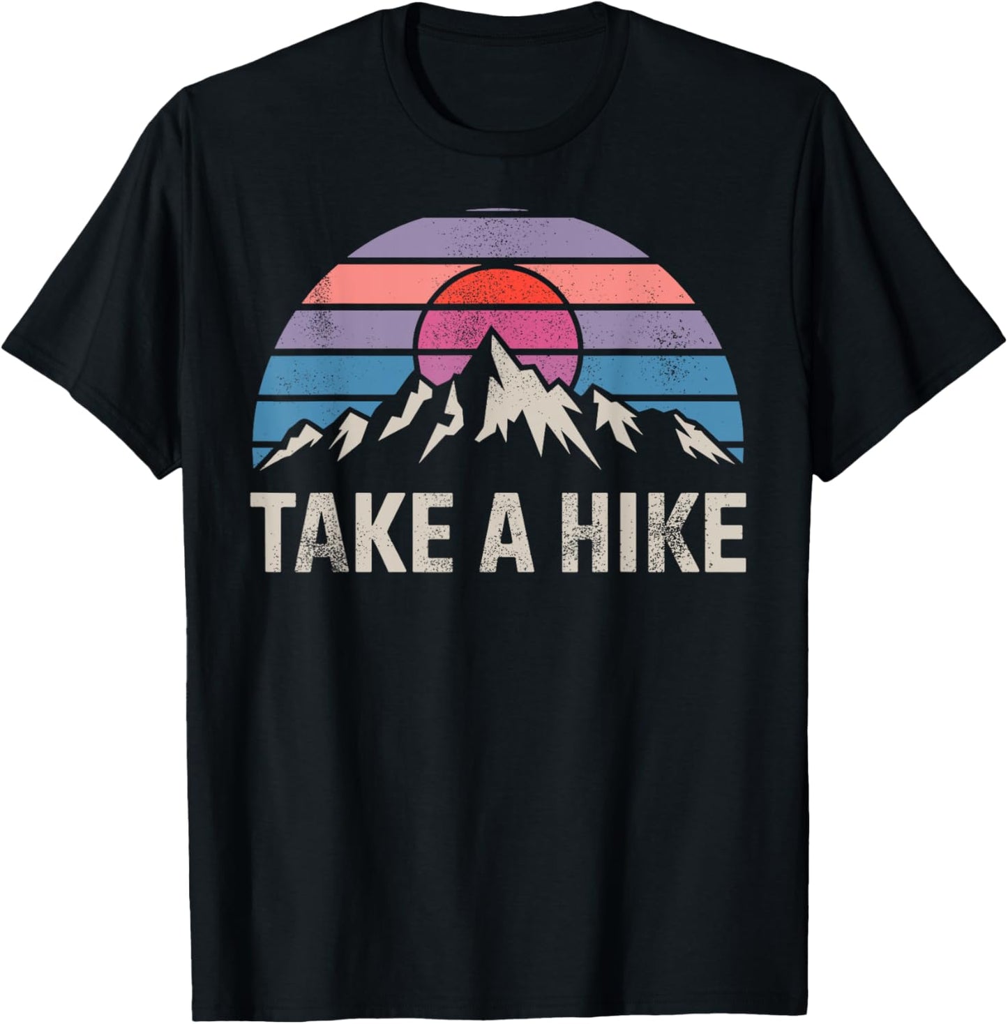 Funny Vintage Mountain Hiking Take a Hike Backpacking Retro T-Shirt