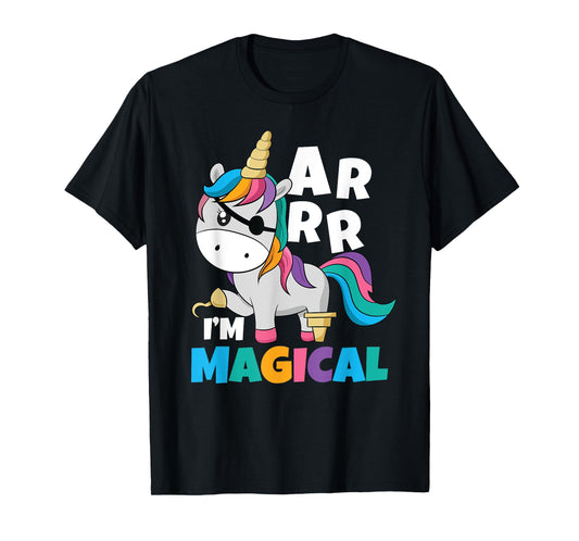 I'm Magical Caribbean Freebooter Toddler Girl Unicorn Pirate T-Shirt