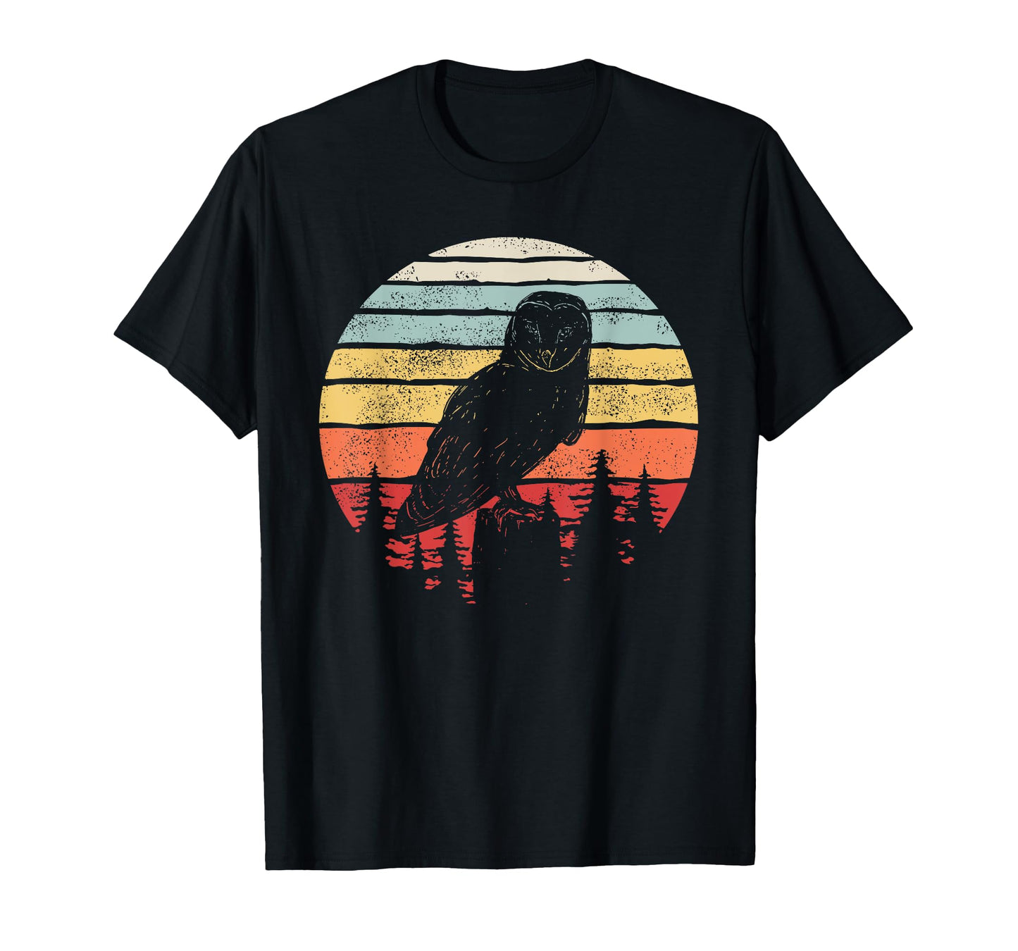 Vintage Retro Barn Owl Bird T-Shirt
