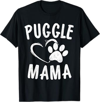 Cute Puggle Mama Gift Pet Pugs Lover Apparel Dog Pug Mom Men Women Girls Kids T-Shirt