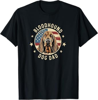 Bloodhound Gifts For Men, Bloodhound Dog Dad T-Shirt