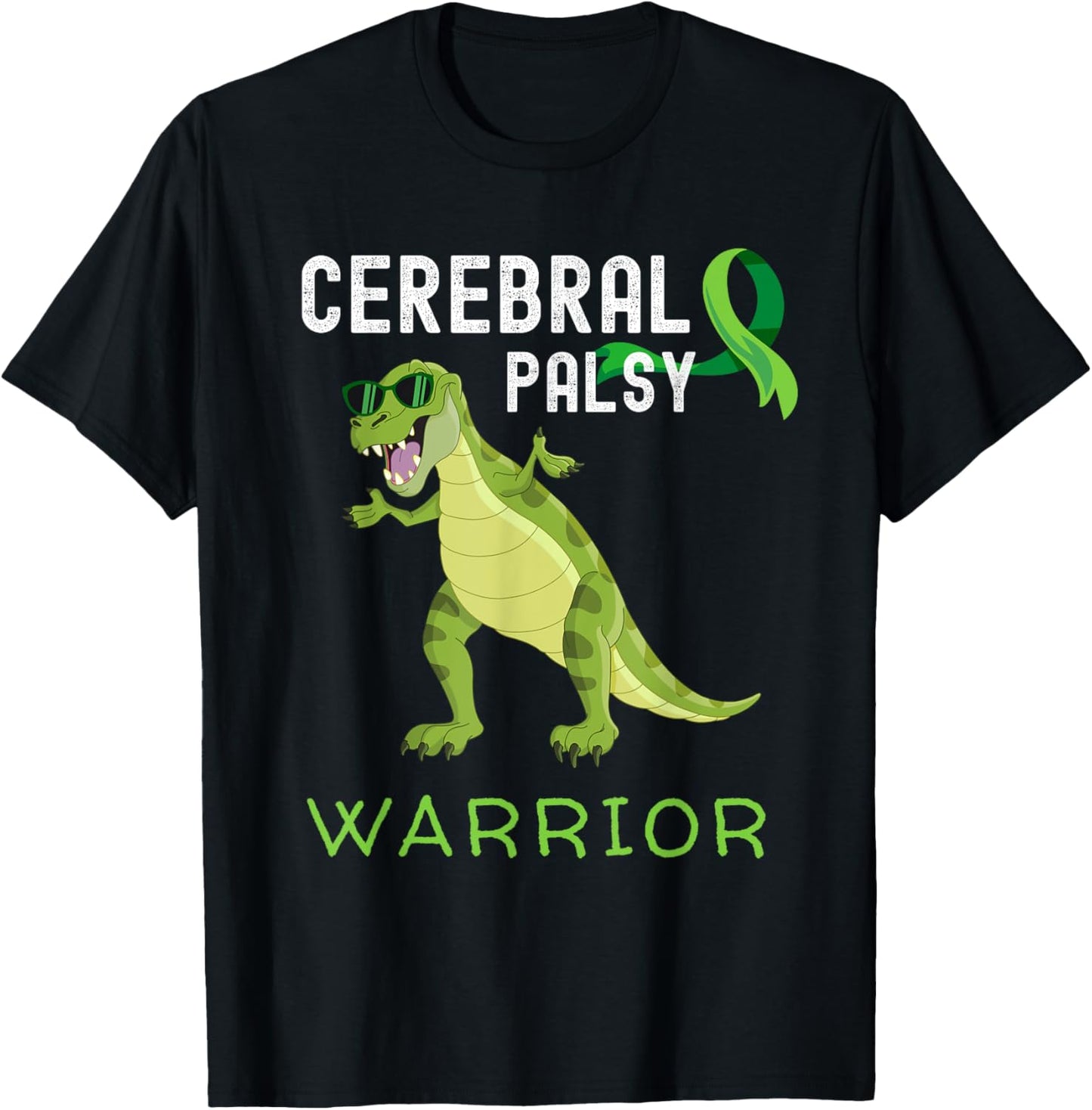 Cerebral Palsy Warrior Dinosaur, CP awareness T-Shirt