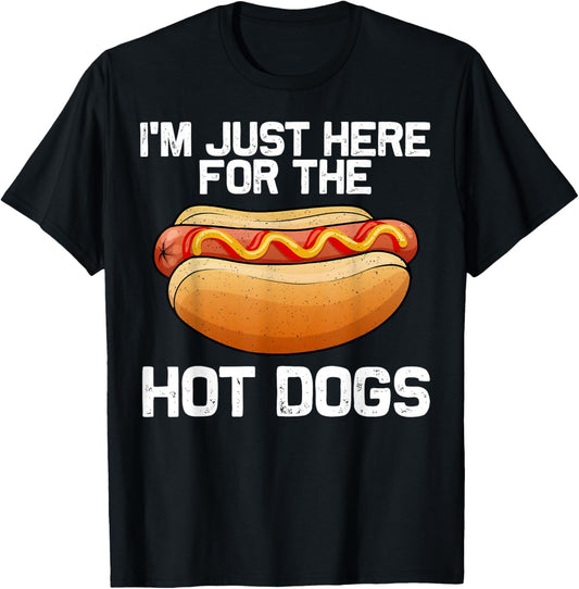 Funny Hot Dog Art For Men Women Kids Hot Dog Stand Hot Dog T-Shirt