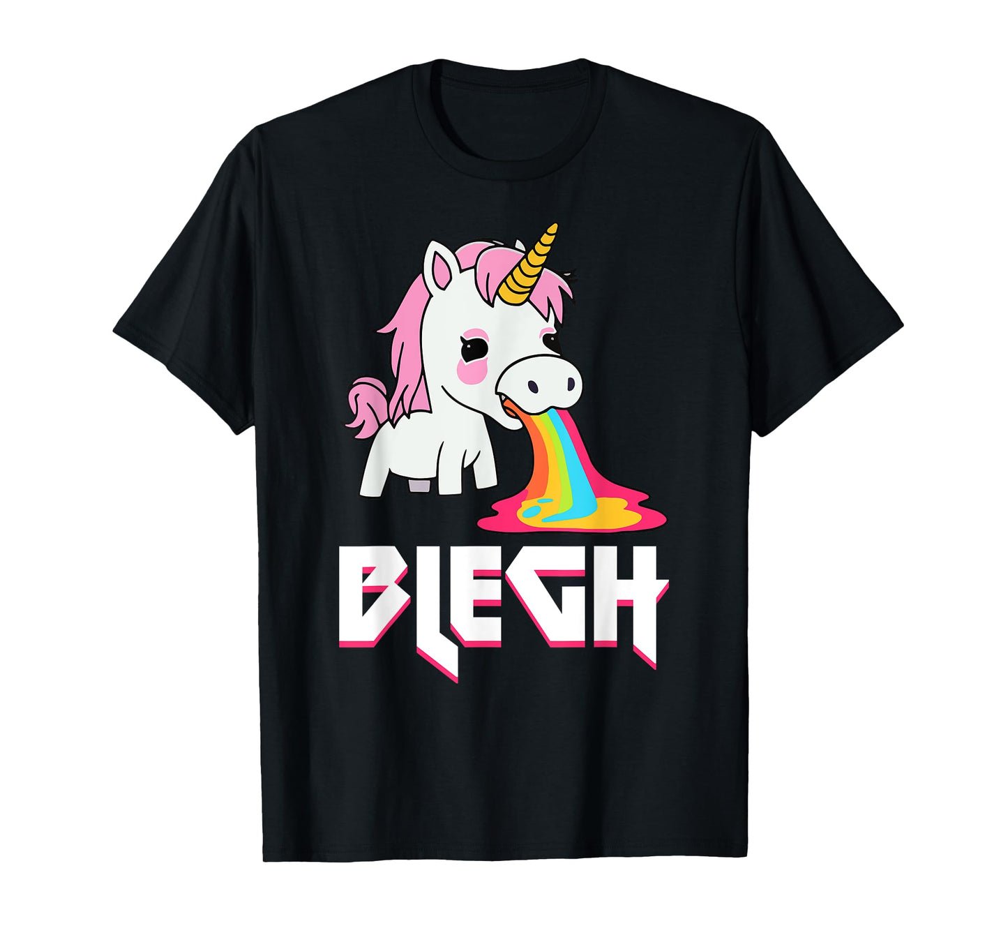 Blegh Heavy Metal Metalcore Unicorn T-Shirt