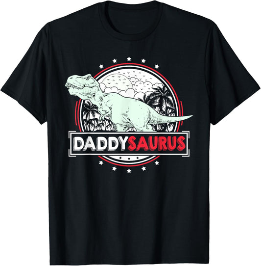 DaddySaurus Shirt for Dad Funny Fathers Day T Rex Dinosaur T-Shirt