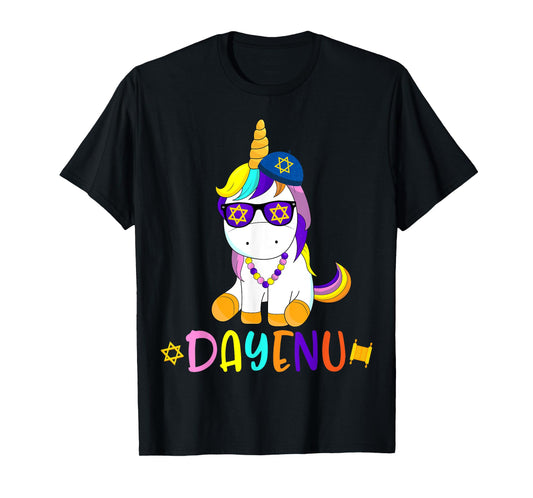 Passover Unicorn Shirt Jewish Matzo Jewnicorn Dayenu Pesach T-Shirt