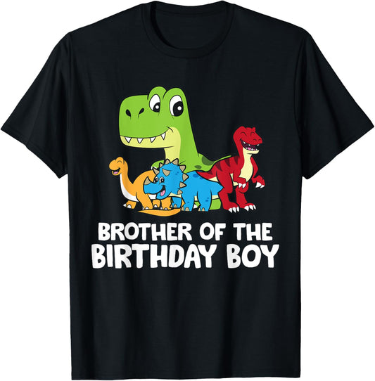 Brother Of The Birthday Boy Matching Birthday Dinosaur T-Shirt