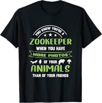 Zoo Keeper Zookeeper Photos Animals Friends Animal Keeper T-Shirt