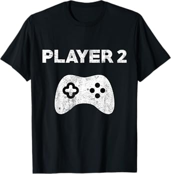 Player 2 Family Matching Player 1 Player 2 Gamers Couples T-Shirt