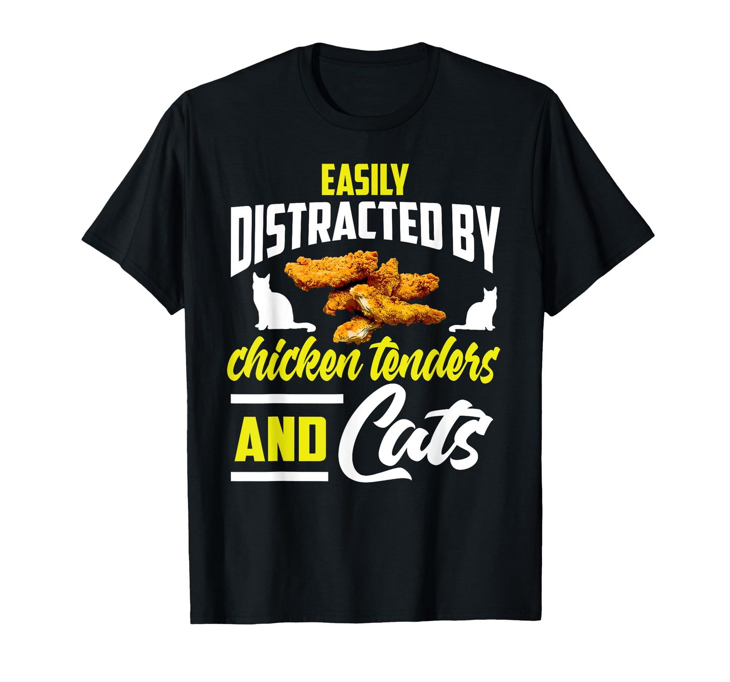 Chicken Tenders Shirt Funny Cat Lover Chicken Tenders T-Shirt for Men Women Girls Kids