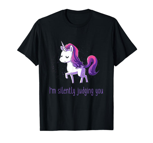 Silently Judging You Unicorn T-Shirt