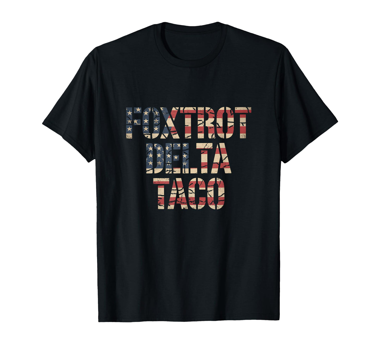 Retro Fox Red Delta Taco Funny Trump Resist Vintage Style T-Shirt