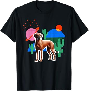 Rhodesian Ridgeback Desert Design Dog T-Shirt