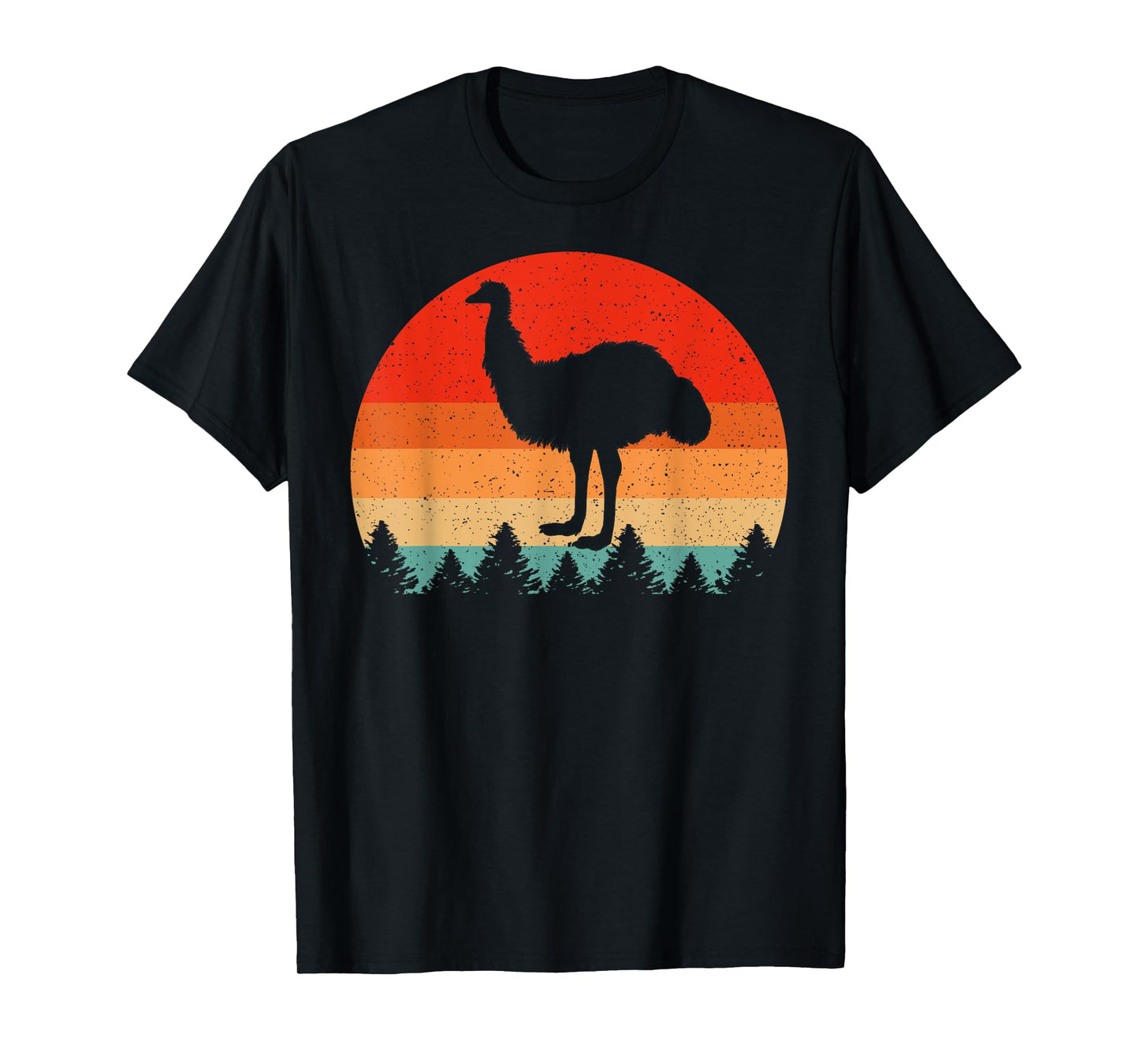 Vintage Retro Emu Birds Lover Emu T-Shirt