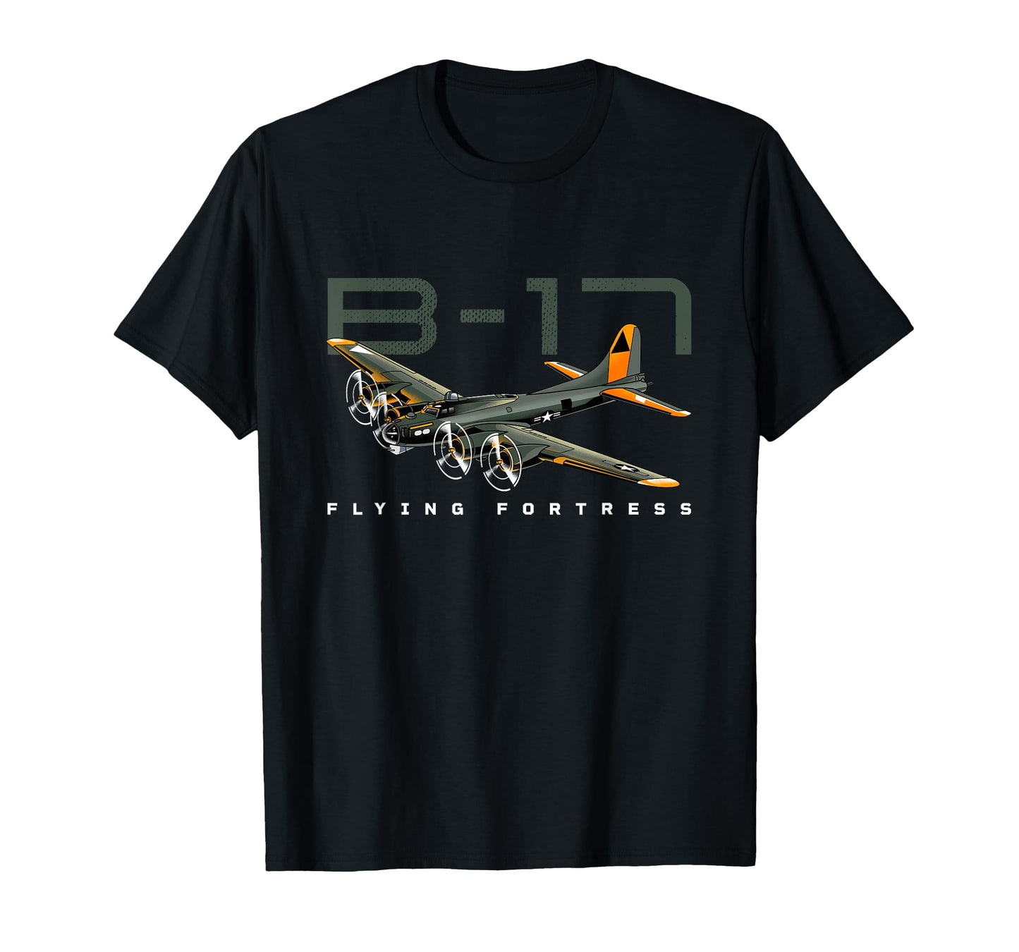 Flying Fortress B-17 World War II Classic Warbird Airplane T-Shirt