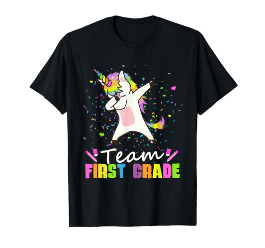 Team First Grade Unicorn 1st Grade Squad T-Shirt