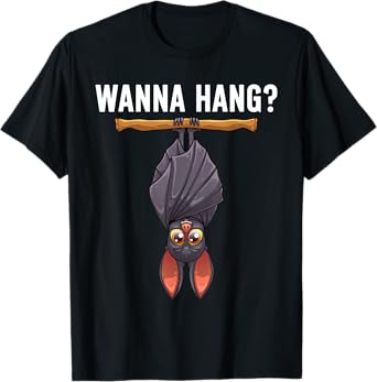 Funny Bat Design For Men Women Nocturnal Bird Bat Lovers T-Shirt