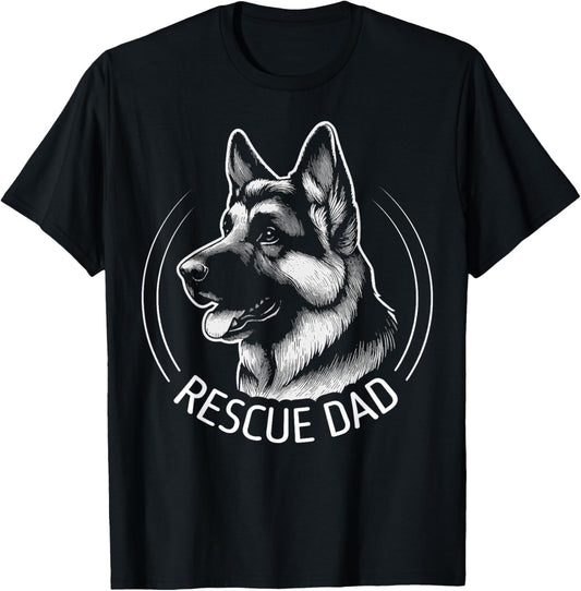 German Shepherd Rescue Dad Dog Lovers T-Shirt