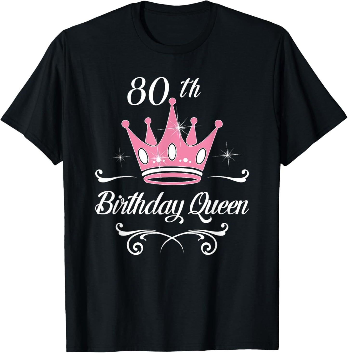 80th Birthday Queen Ladies 80 Years Old Lady Funny Grandma T-Shirt
