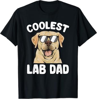 Yellow Labrador Retriever Coolest Lab Dad Yellow Lab T-Shirt